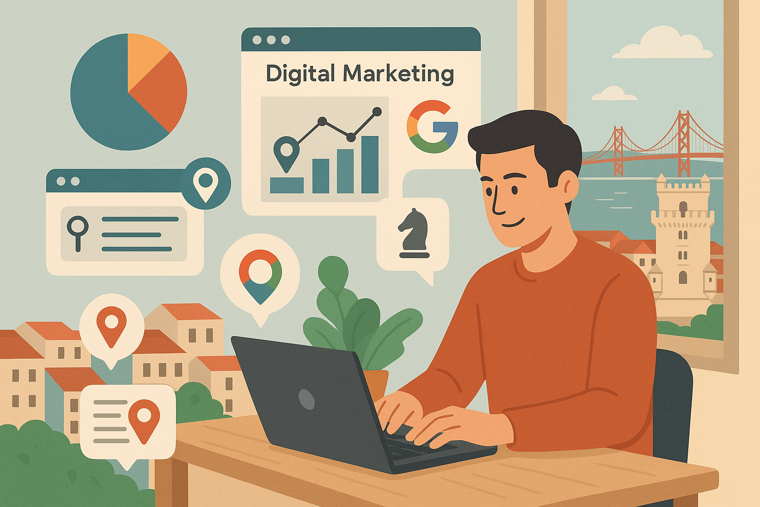 Imagem de apoio para a seção Captação local, SEO local e presença no Google: o caminho certo